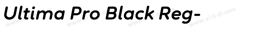 Ultima Pro Black Reg字体转换
